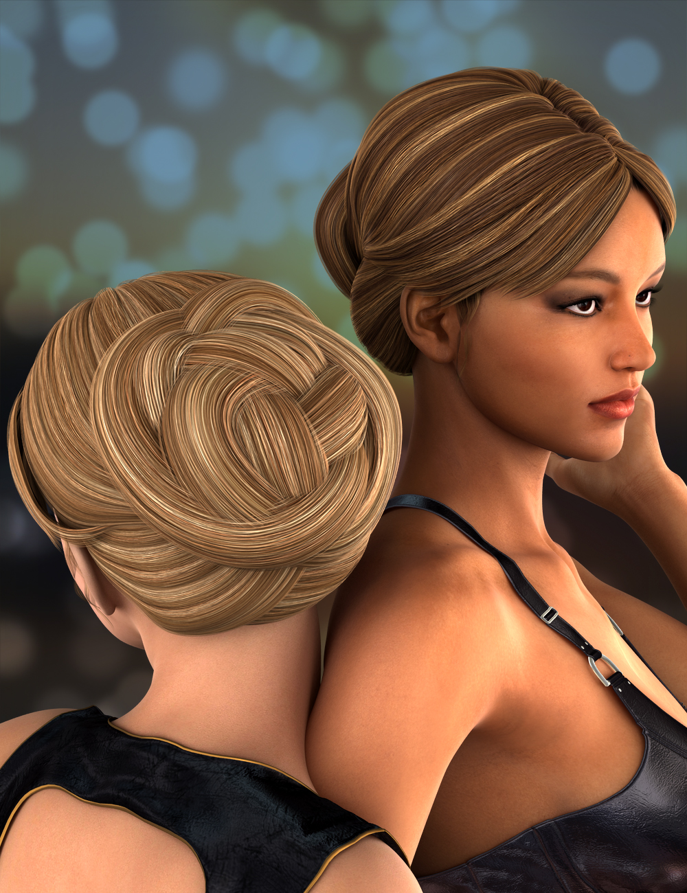 Laney Hair for Genesis 2 Female(s) by: SloshWerks, 3D Models by Daz 3D
