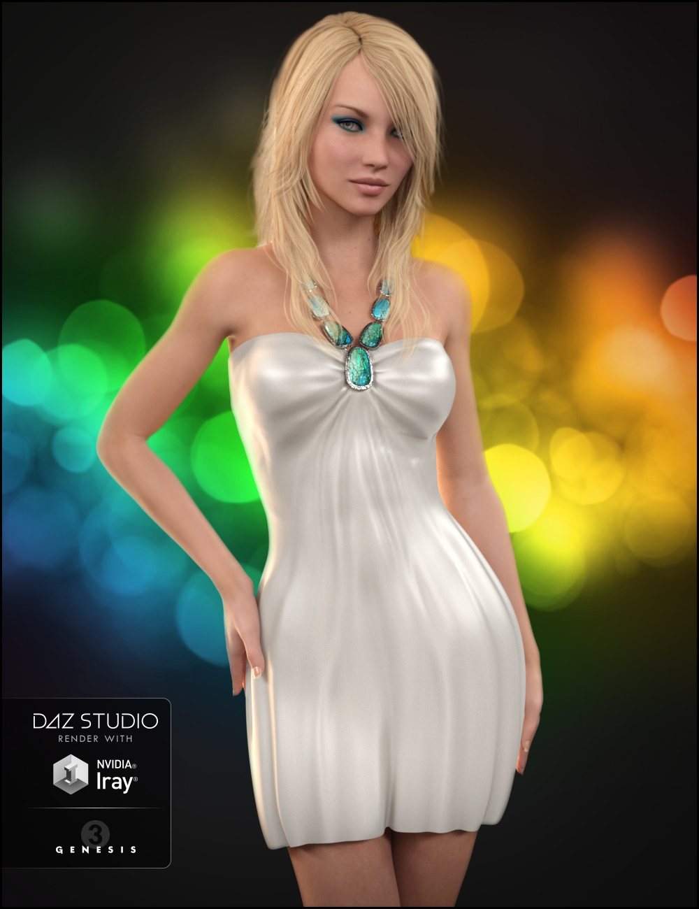 Belleza Dress for Genesis 3 Female(s) by: JessaiiDemonicaEvilius, 3D Models by Daz 3D