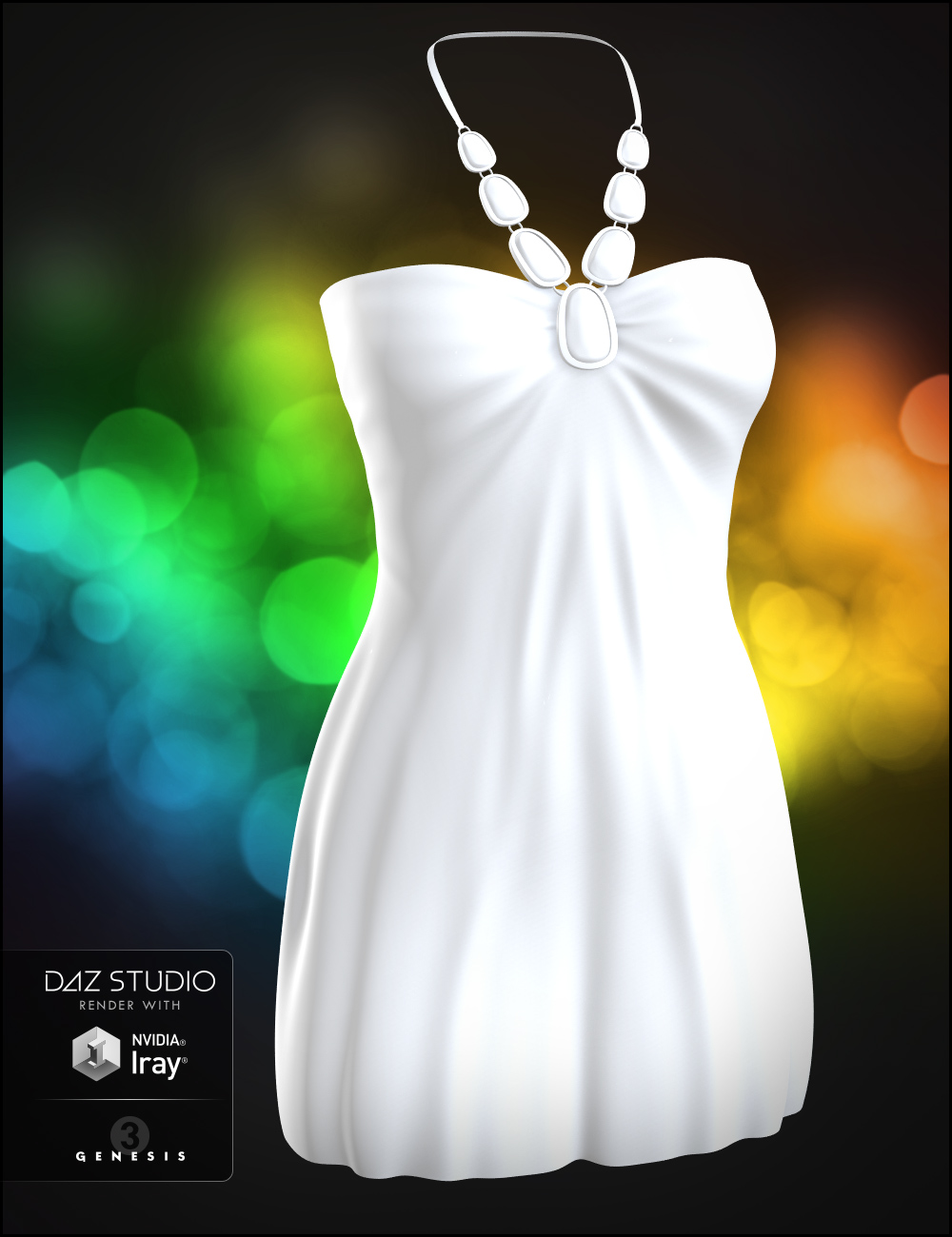 Belleza Dress for Genesis 3 Female(s) by: JessaiiDemonicaEvilius, 3D Models by Daz 3D