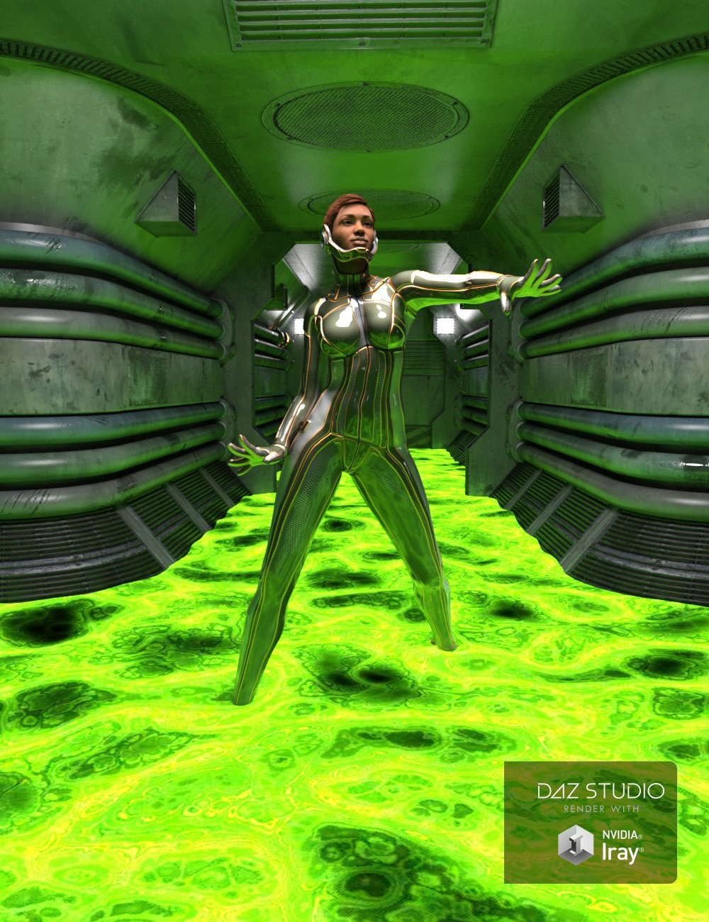 Easy Snap Sci Fi Corridors by: midnight_stories, 3D Models by Daz 3D