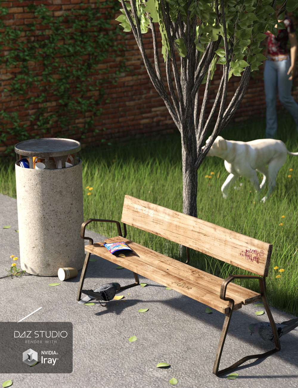 Outside Lunch Spot by: , 3D Models by Daz 3D