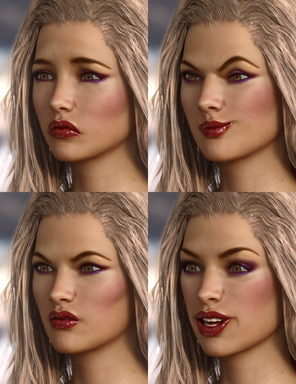 Victoria 7 Extreme Expressions Victoria 7 Extreme Expressions by: 3DCelebrity, 3D Models by Daz 3D