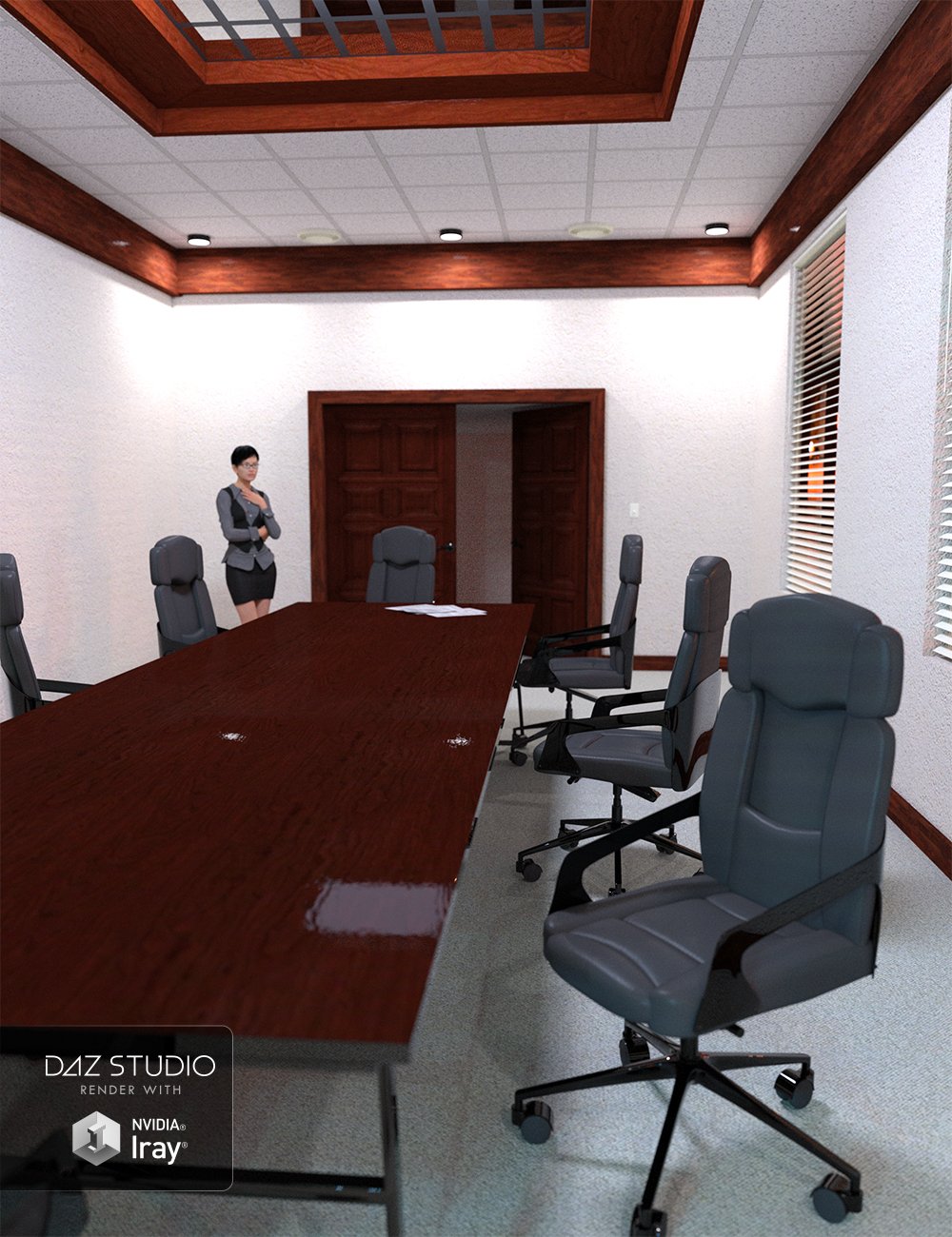Corporate Meeting Room by: , 3D Models by Daz 3D