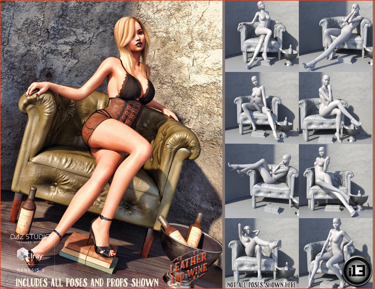i13 Leather and Wine i13 Leather and Wine by: ironman13, 3D Models by Daz 3D