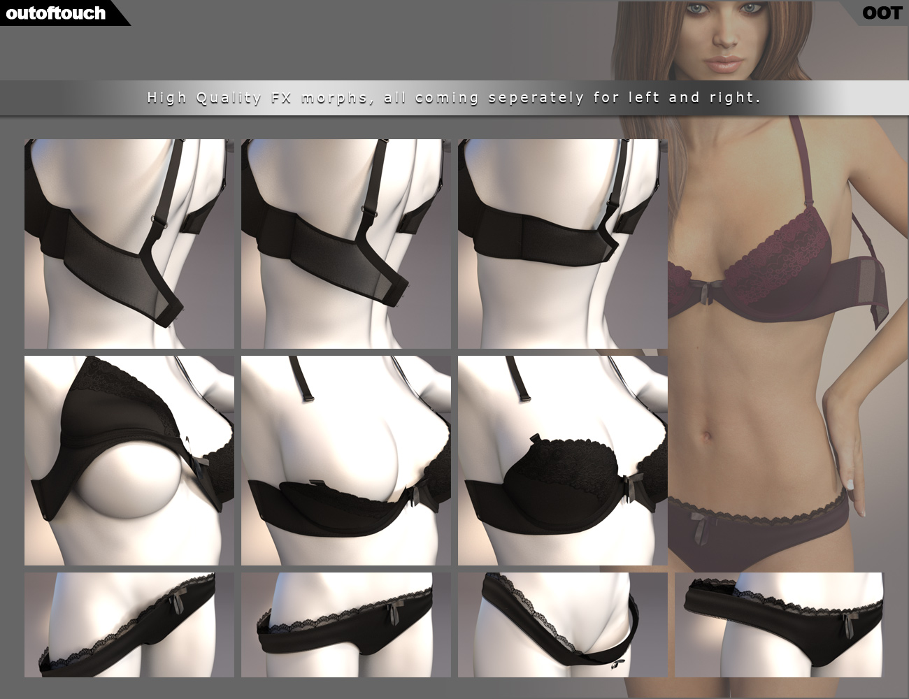 Allure Lingerie for Genesis 3 Female(s) Allure Lingerie for Genesis 3 Female(s) by: outoftouch, 3D Models by Daz 3D