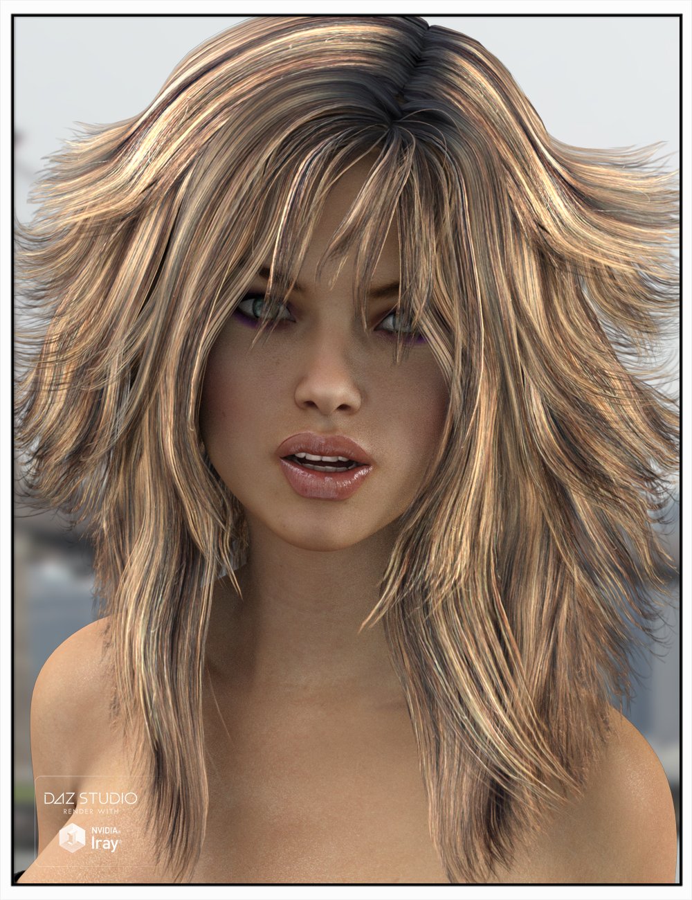 Mane Hair for Genesis 2 and 3 Female(s) and Victoria 4 by: SWAM, 3D Models by Daz 3D