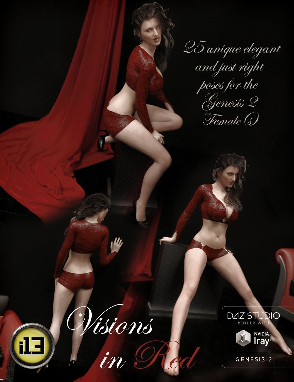 i13 Visions in Red by: ironman13, 3D Models by Daz 3D
