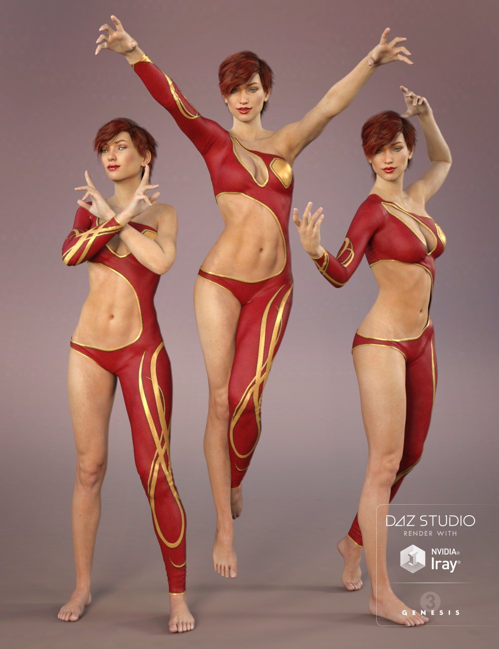 Dark Spell Poses for Genesis 3 Female(s) by: Val3dart, 3D Models by Daz 3D