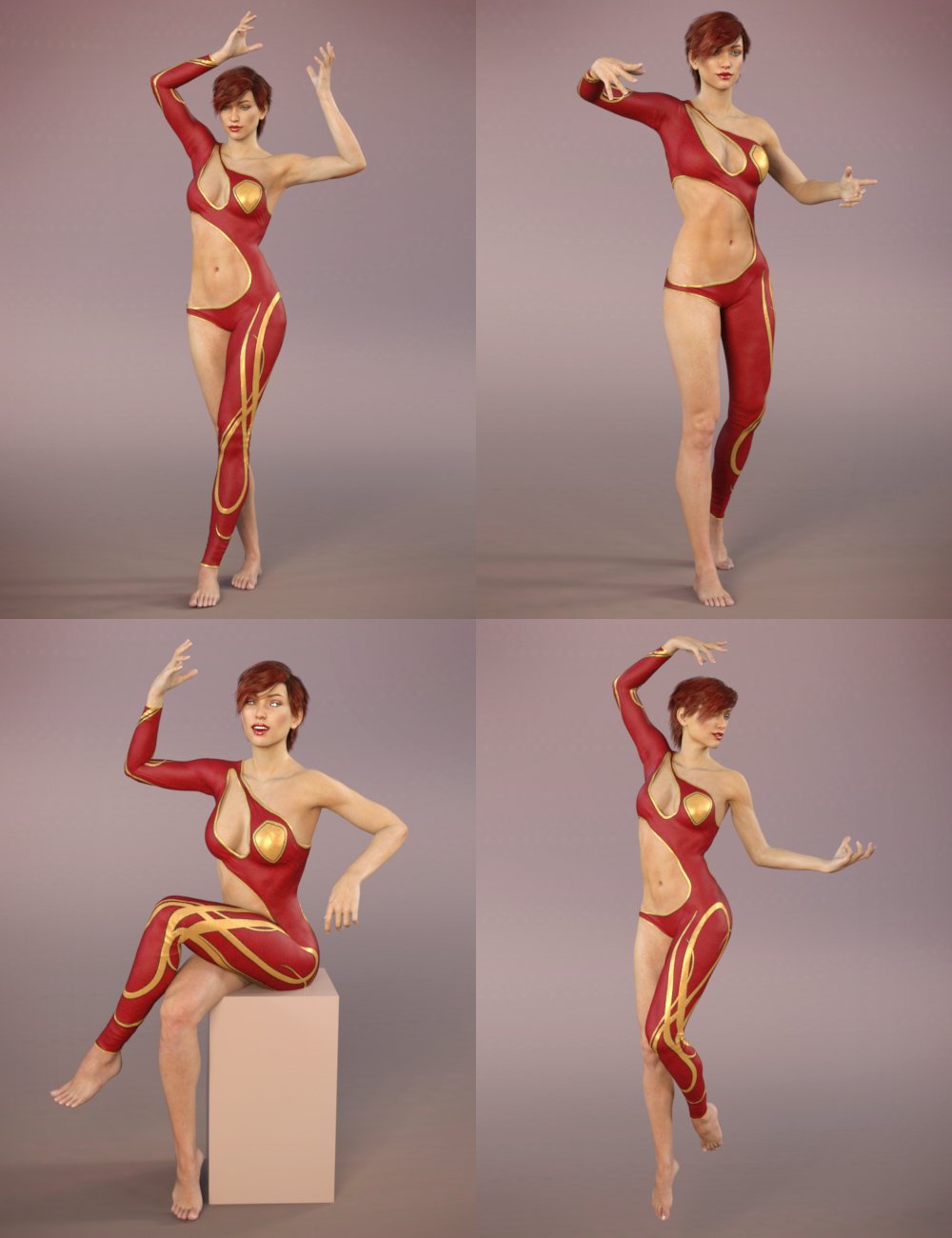 Dark Spell Poses for Genesis 3 Female(s) by: Val3dart, 3D Models by Daz 3D