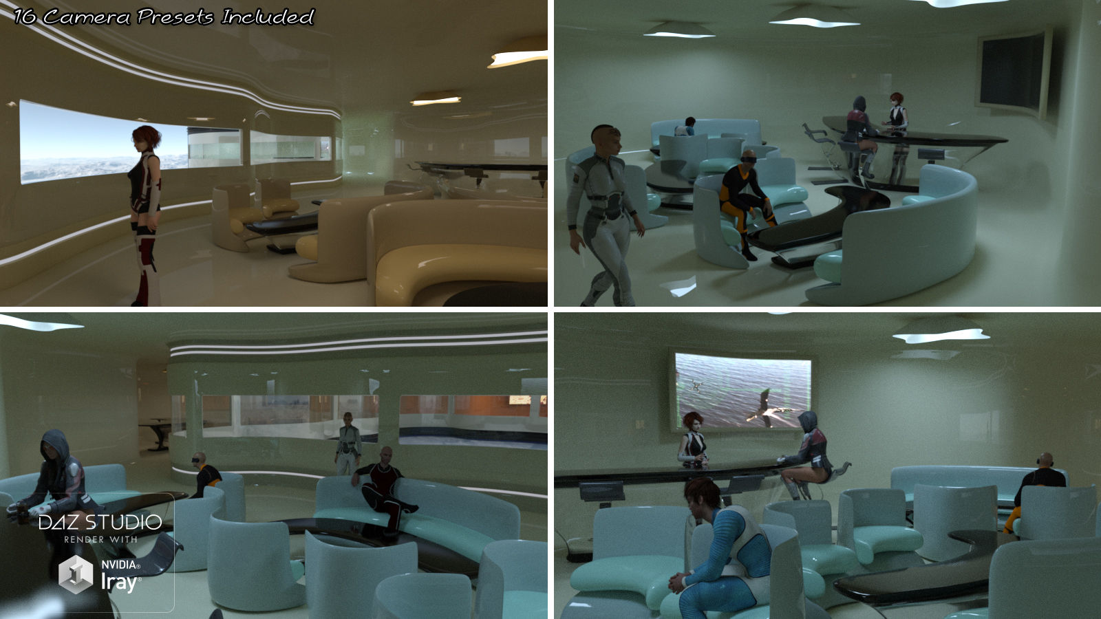 The Modular Lounge The Modular Lounge by: V3Digitimes, 3D Models by Daz 3D