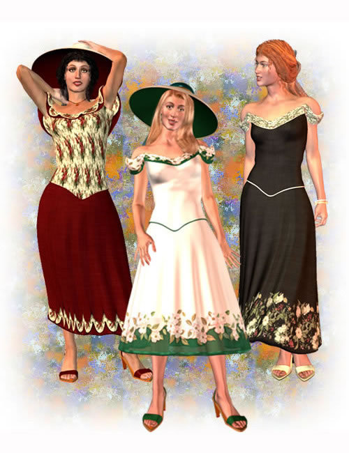 Garden Party for Stephanie 3 Petite by: Frances Coffill, 3D Models by Daz 3D
