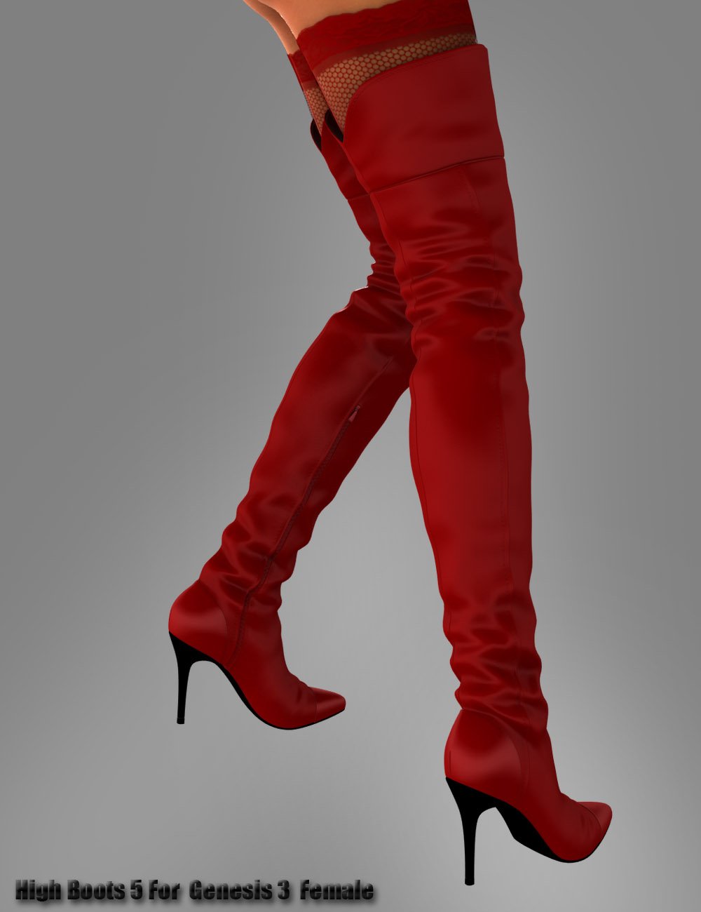 High Boots 5 for Genesis 3 Female(s) by: dx30, 3D Models by Daz 3D