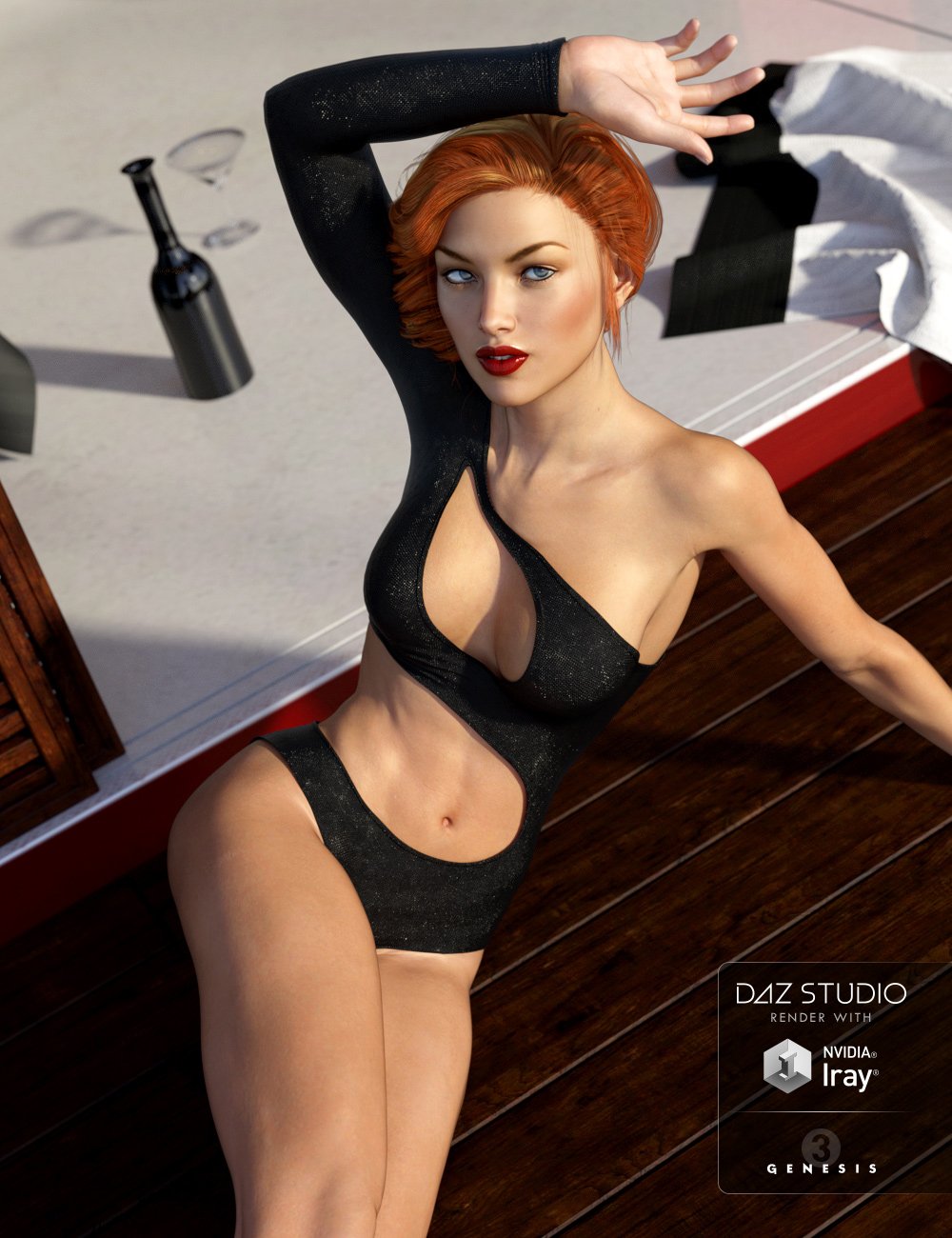Rio Swimwear for Genesis 3 Female(s) by: OziChickPandyGirl, 3D Models by Daz 3D