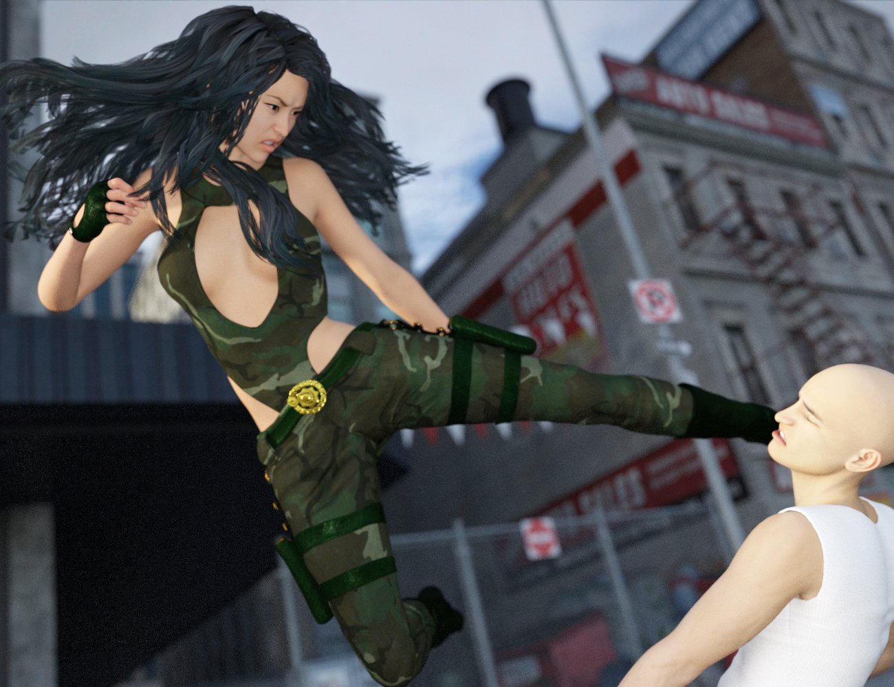 Dystopia Merc for Genesis 2 Female(s) by: Larisha, 3D Models by Daz 3D