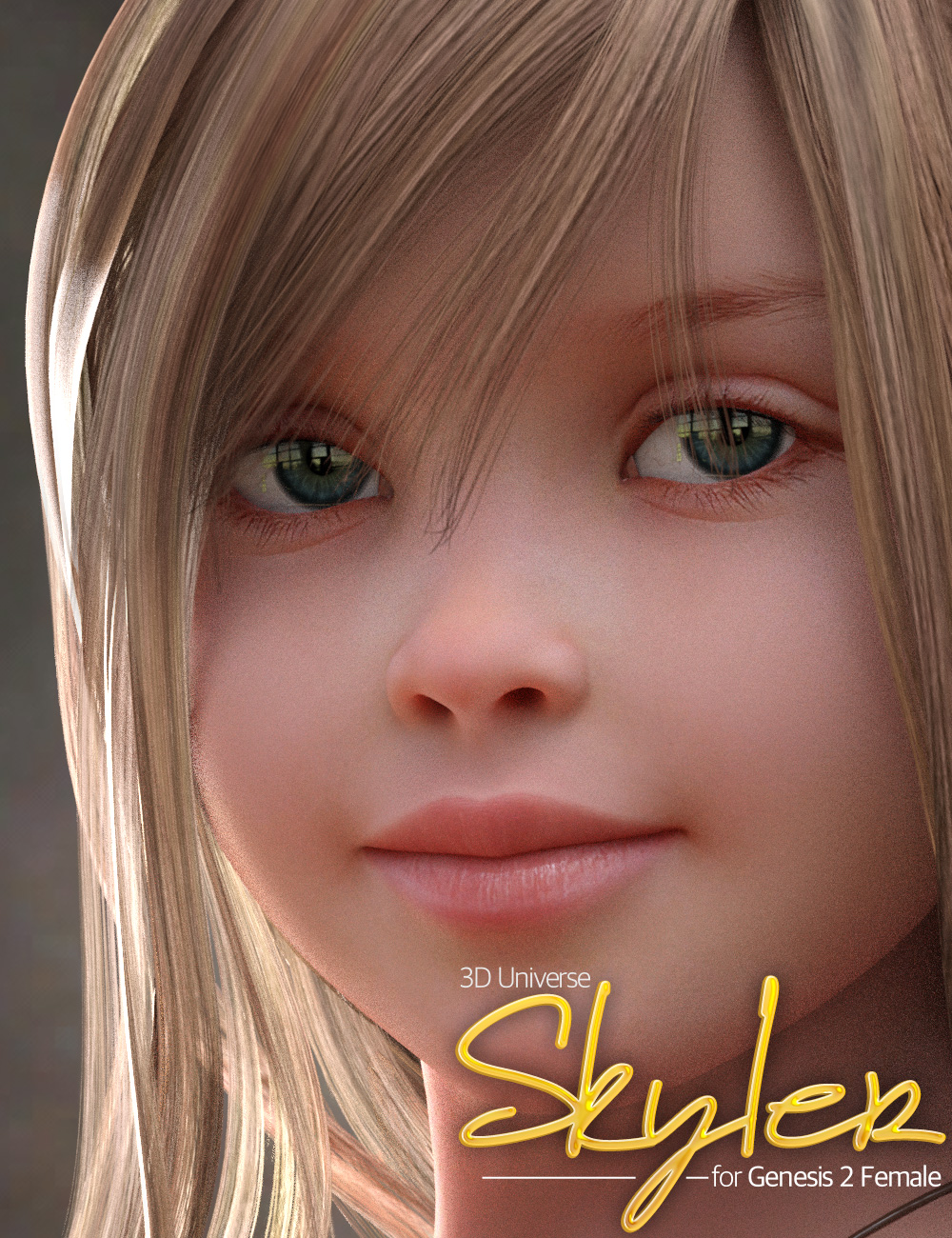 Skyler Character and Hair for Genesis 2 Female(s) by: 3D Universe, 3D Models by Daz 3D