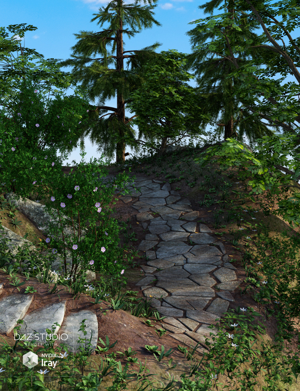 Stone Bridge Stone Bridge by: Andrey Pestryakov, 3D Models by Daz 3D
