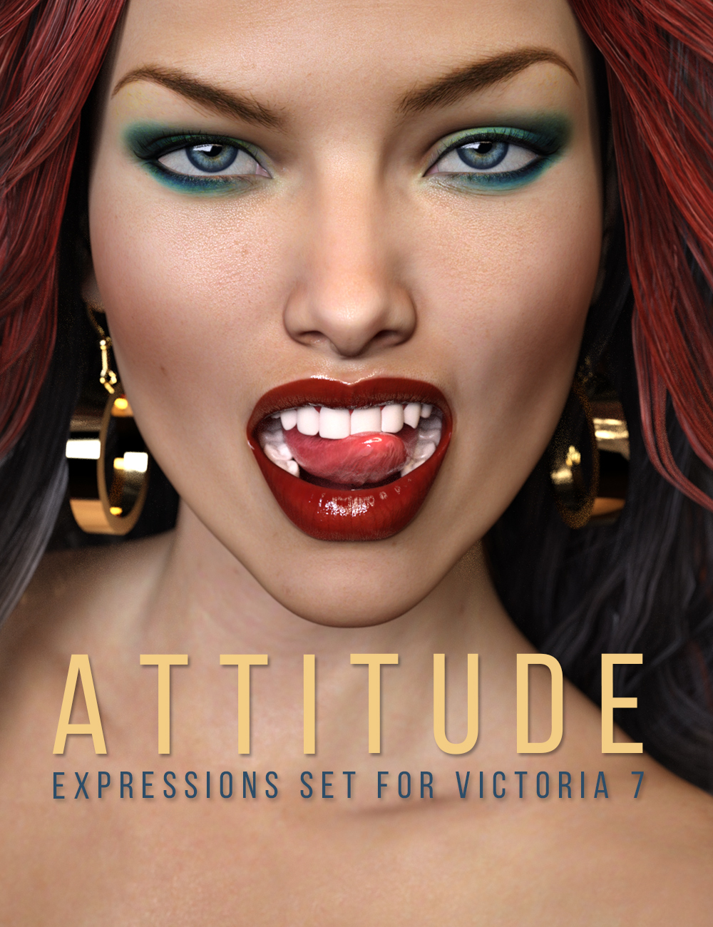 Victoria 7 Attitude Expressions by: Cake One, 3D Models by Daz 3D
