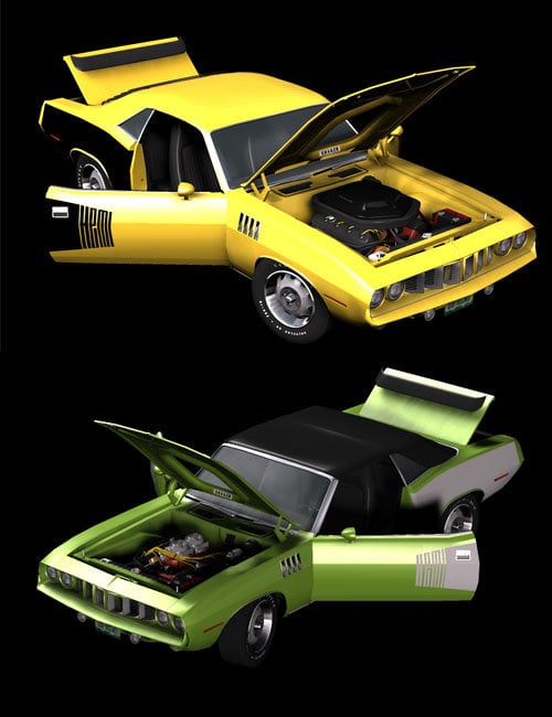 1971 AM Muscle Car 2n1 1971 AM Muscle Car 2n1 by: Alberto Daniel Russo, 3D Models by Daz 3D