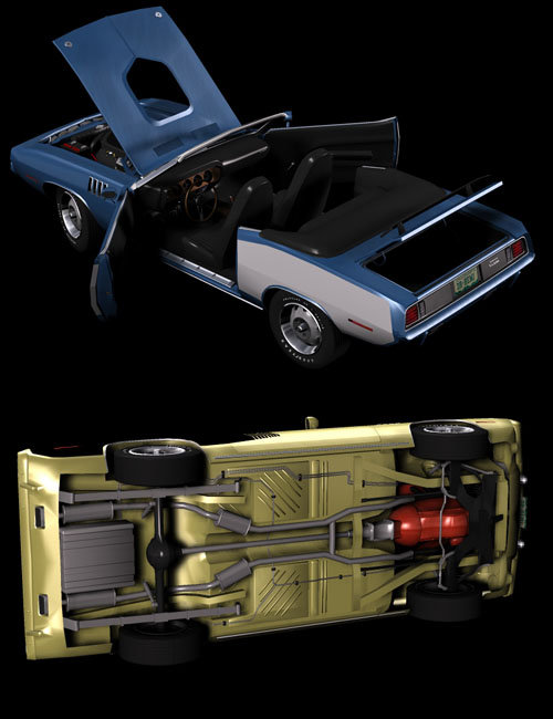 1971 AM Muscle Car 2n1 1971 AM Muscle Car 2n1 by: Alberto Daniel Russo, 3D Models by Daz 3D
