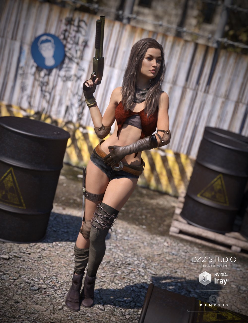 Post Apocalyptic Outfit Textures by: DarkStarBurning, 3D Models by Daz 3D
