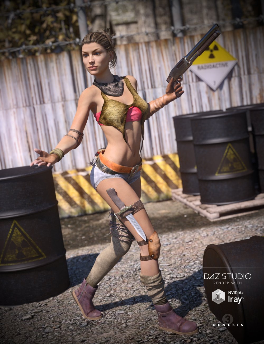 Post Apocalyptic Outfit Textures by: DarkStarBurning, 3D Models by Daz 3D