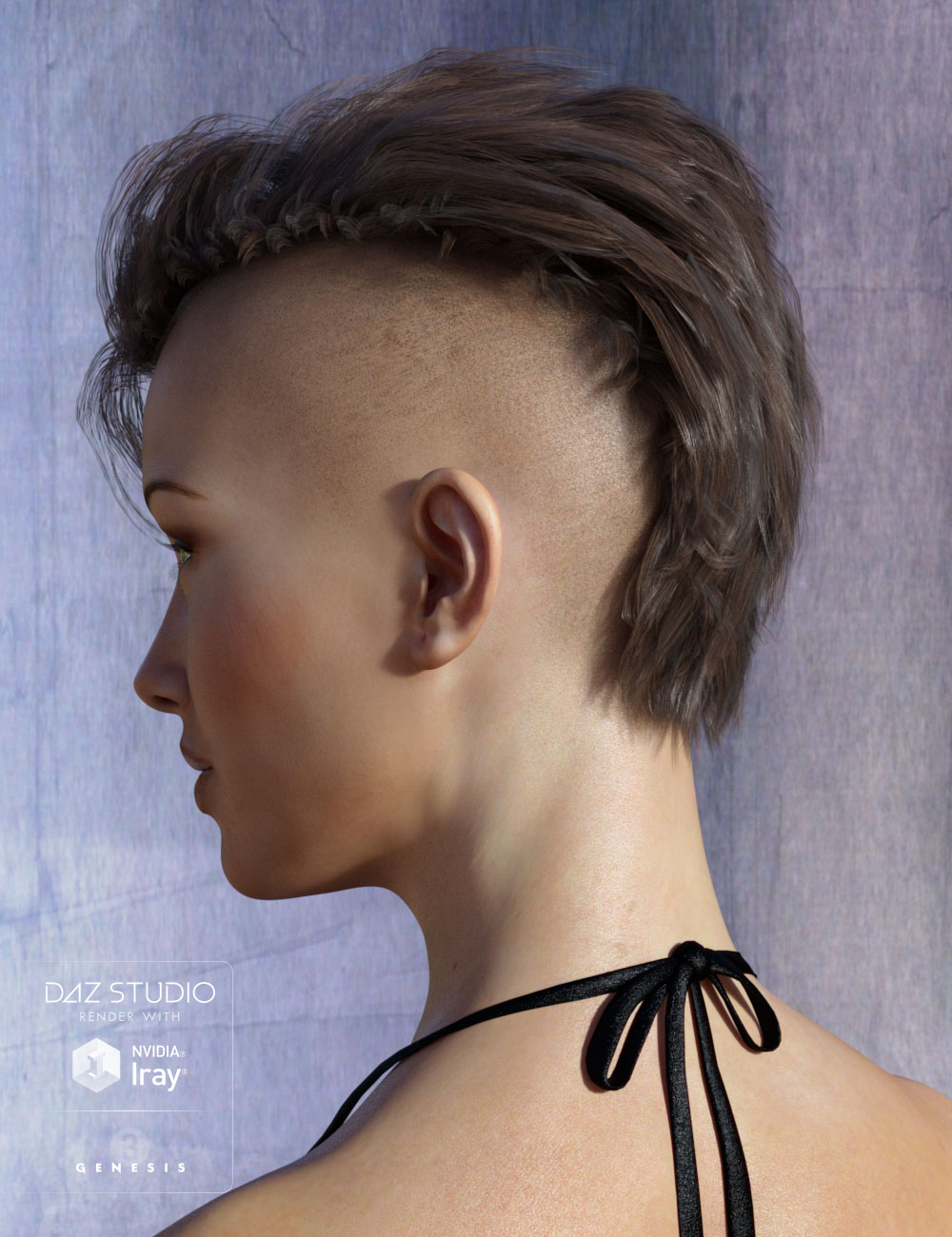 Chace Hair for Genesis 3 Female(s) and Genesis 2 Female(s) by: AprilYSH, 3D Models by Daz 3D