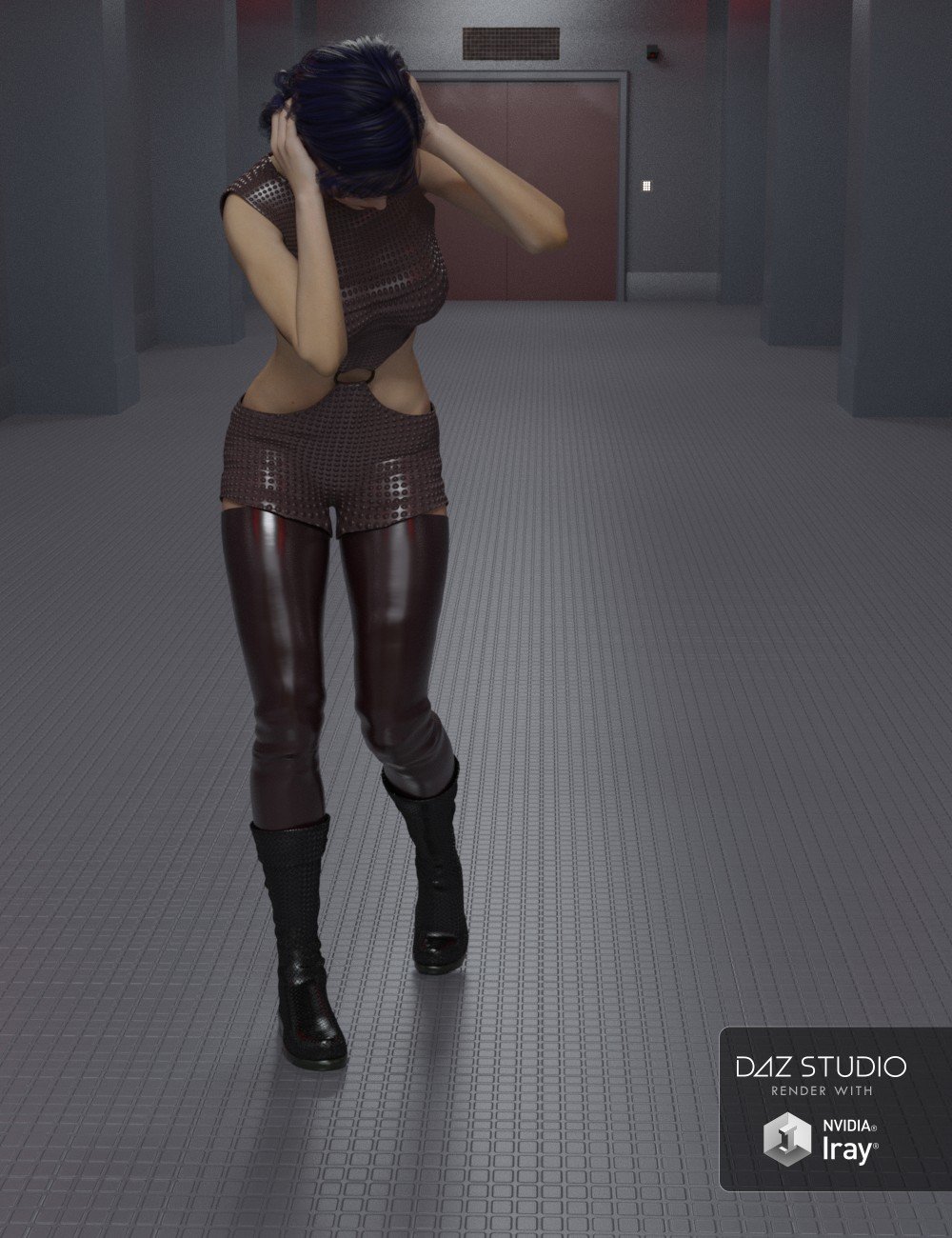 Modern Industrial Floors for Iray by: Khory, 3D Models by Daz 3D