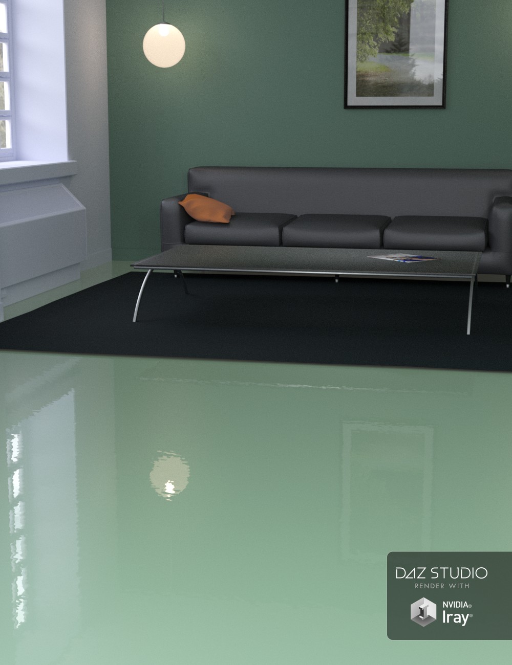 Modern Industrial Floors for Iray by: Khory, 3D Models by Daz 3D