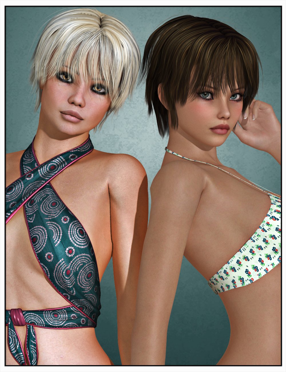 Pixie Hair for Genesis 3 Female(s), Genesis 2 Female(s) and Victoria 4 Pixie Hair for Genesis 3 Female(s), Genesis 2 Female(s) and Victoria 4 by: SWAM, 3D Models by Daz 3D