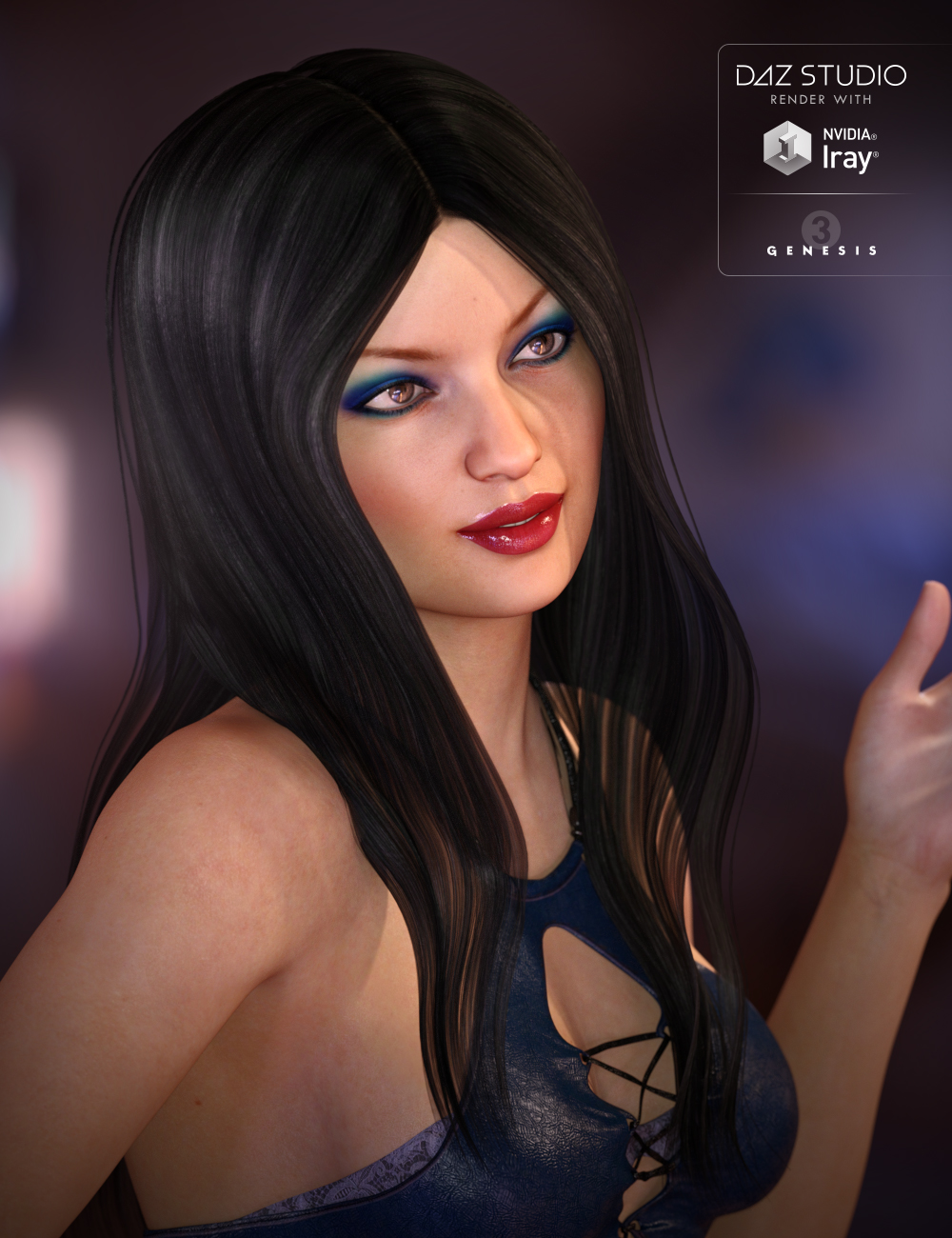 Lisse Hair for Genesis 3 Female(s) by: Propschick, 3D Models by Daz 3D