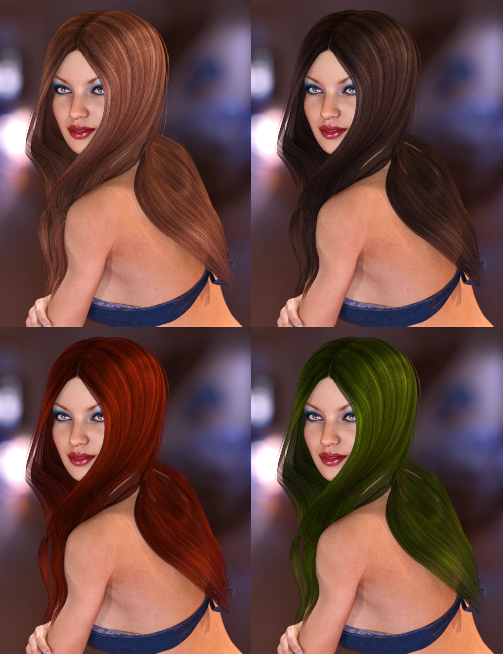 Lisse Hair for Genesis 3 Female(s) by: Propschick, 3D Models by Daz 3D
