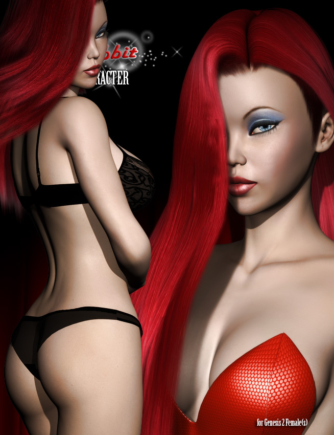 Red Rabbit Character for Genesis 2 Female(s) by: Pretty3DMytilus, 3D Models by Daz 3D