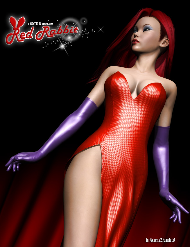 Red Rabbit Clothing for Genesis 2 Female(s) by: Pretty3D, 3D Models by Daz 3D