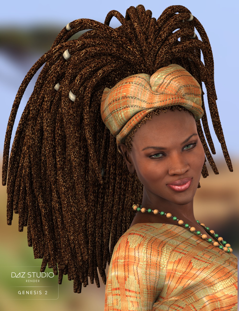 Fara Hair for Genesis 2 Female(s)