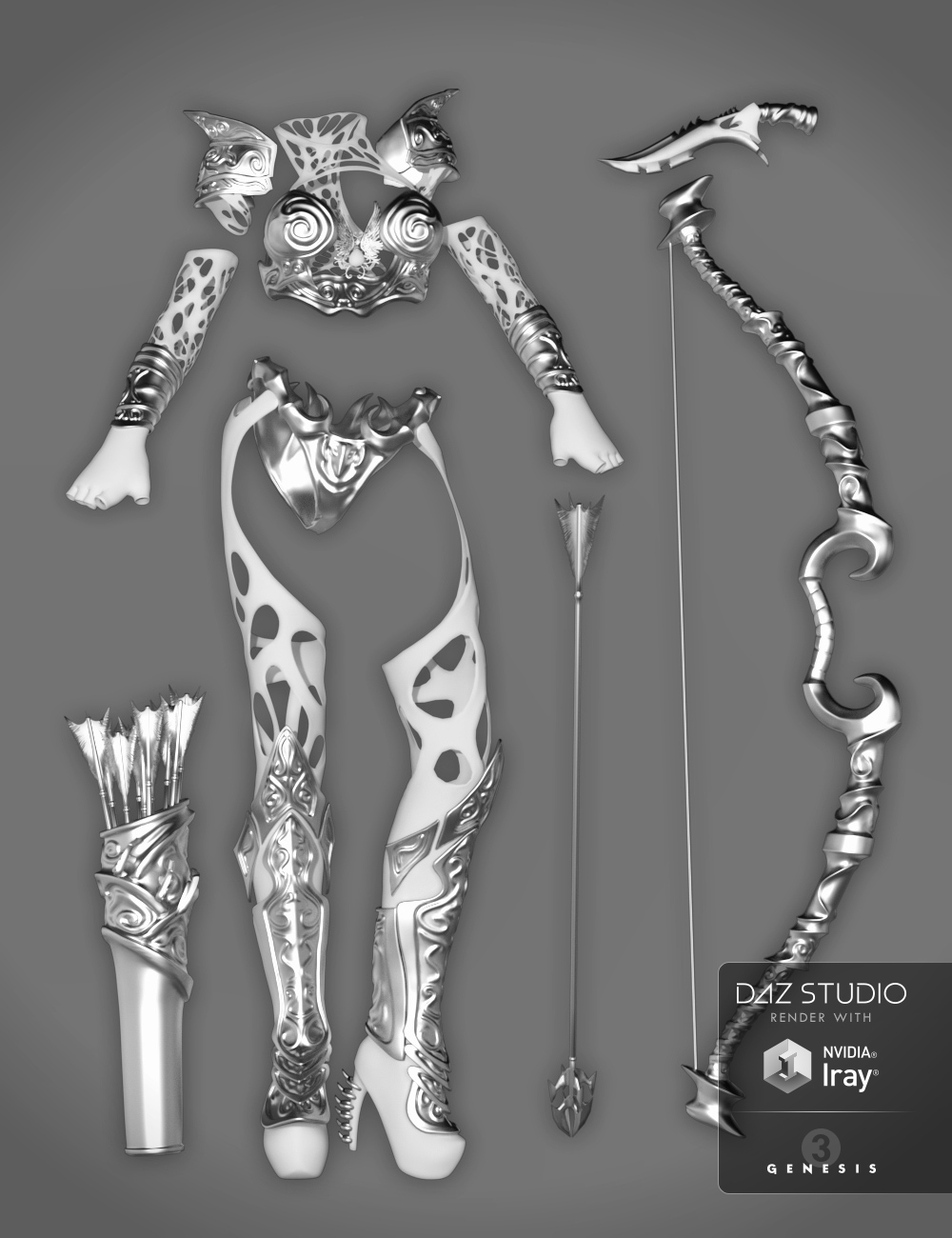 Hunter Queen for Genesis 3 Female(s) Hunter Queen for Genesis 3 Female(s) by: CharlieOziChick, 3D Models by Daz 3D