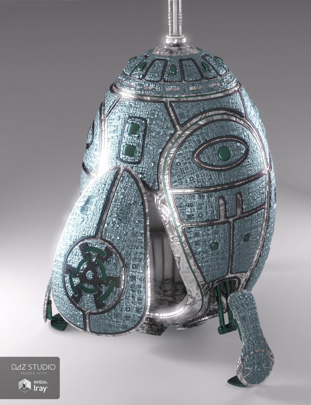 Alien Metals Iray Shaders For DAZ Studio 3D Models And 3D Software By Daz 3D