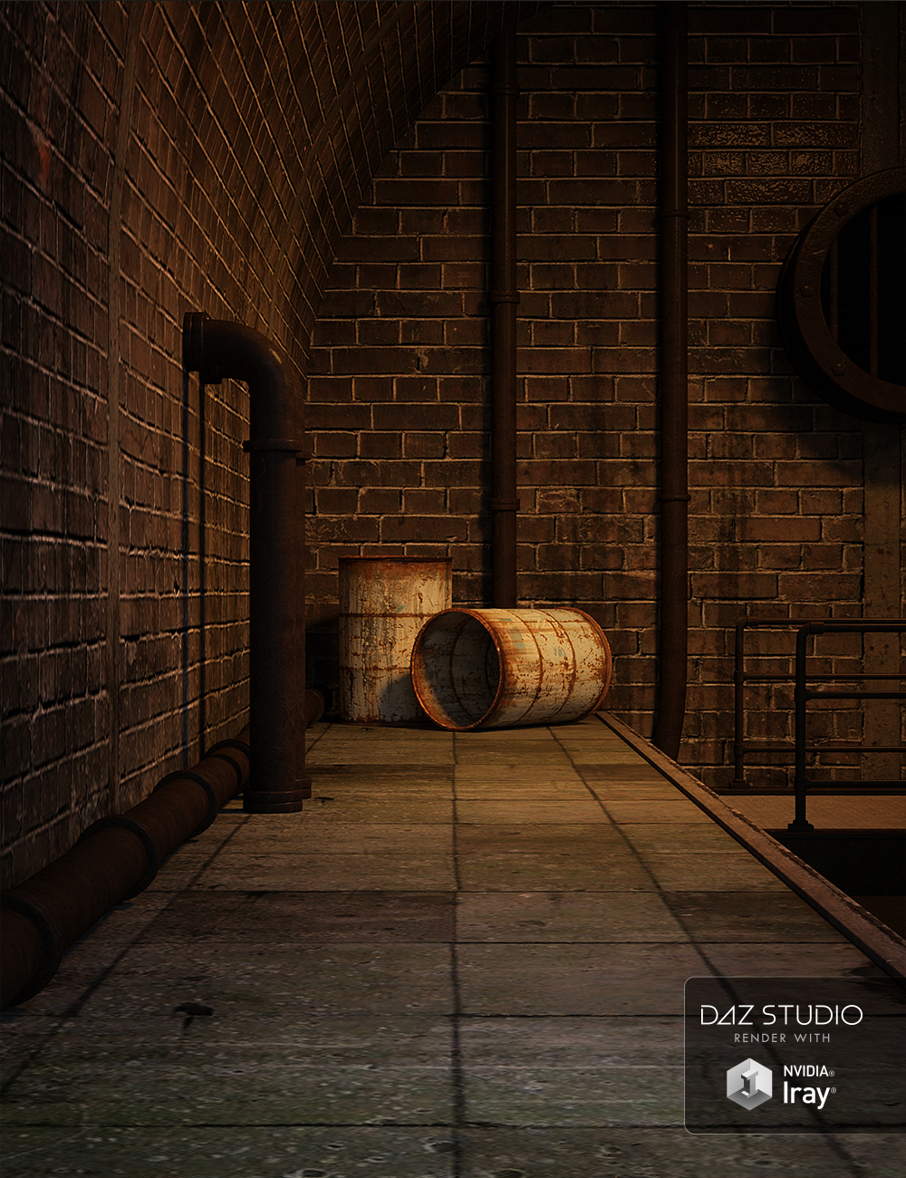 Dark and Dank Sewer by: , 3D Models by Daz 3D