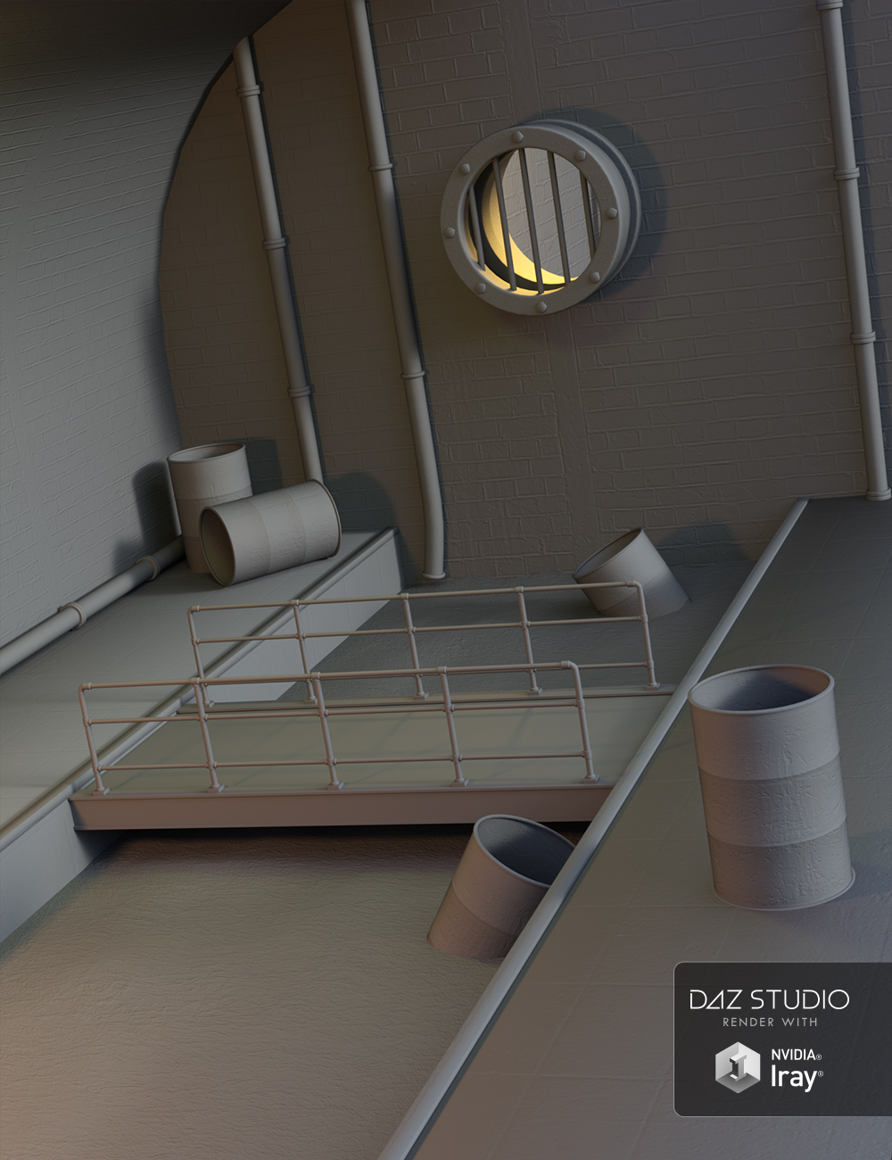 Dark and Dank Sewer by: , 3D Models by Daz 3D