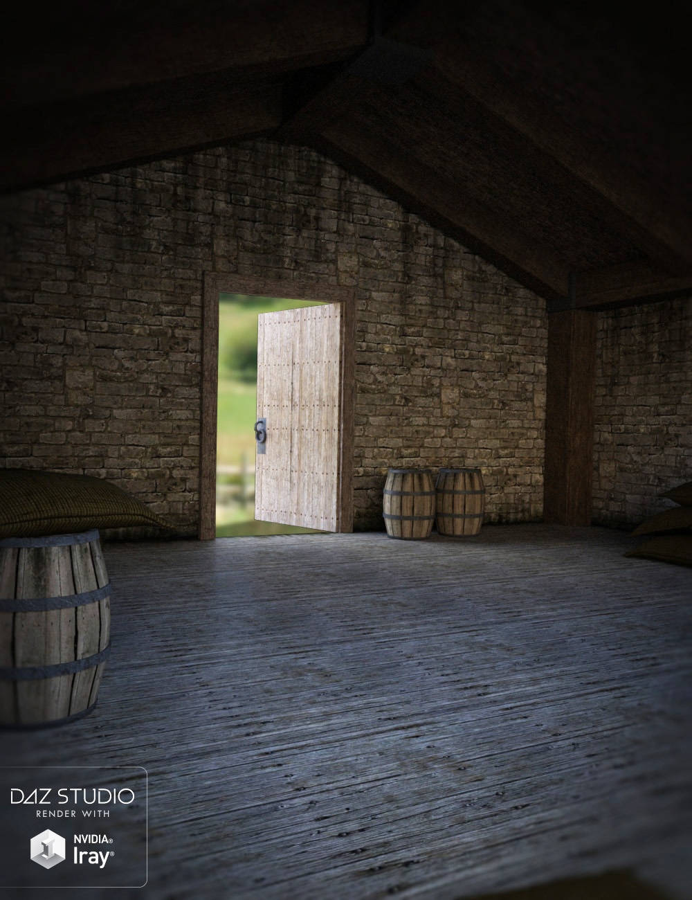 Medieval Storage Room by: , 3D Models by Daz 3D