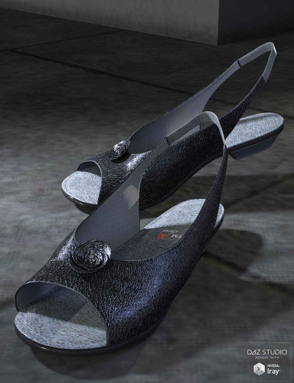 Slingback Pumps for Genesis 3 Female(s) by: tentman, 3D Models by Daz 3D