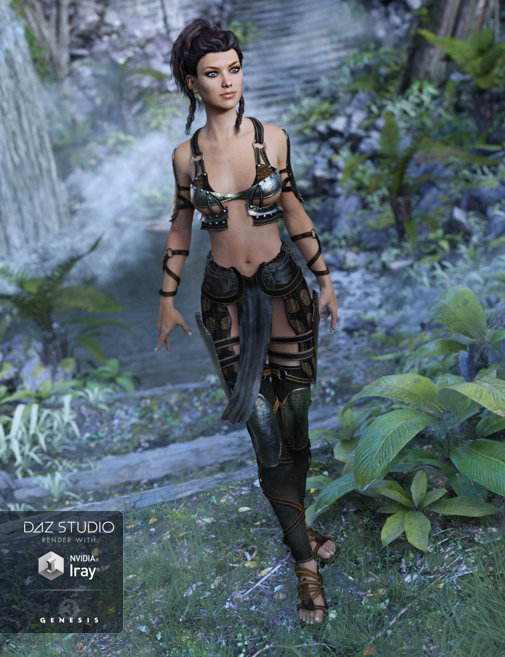 Aldis Adigard Outfit for Genesis 3 Female(s) by: Anna BenjaminBarbara Brundon, 3D Models by Daz 3D