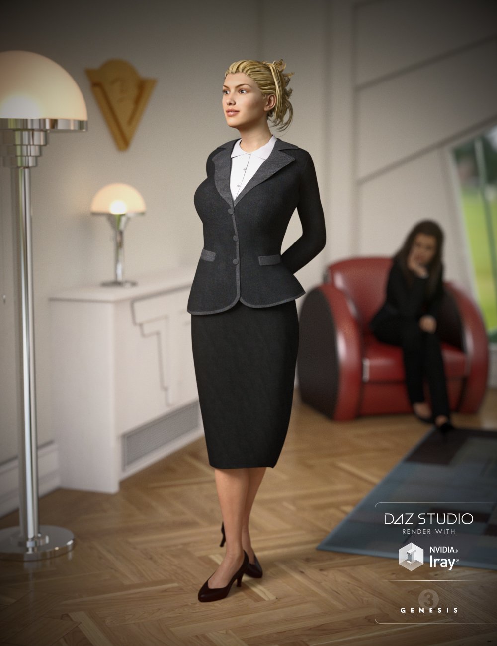 Business Suit for Genesis 3 Female(s) by: OziChickRavenhair, 3D Models by Daz 3D