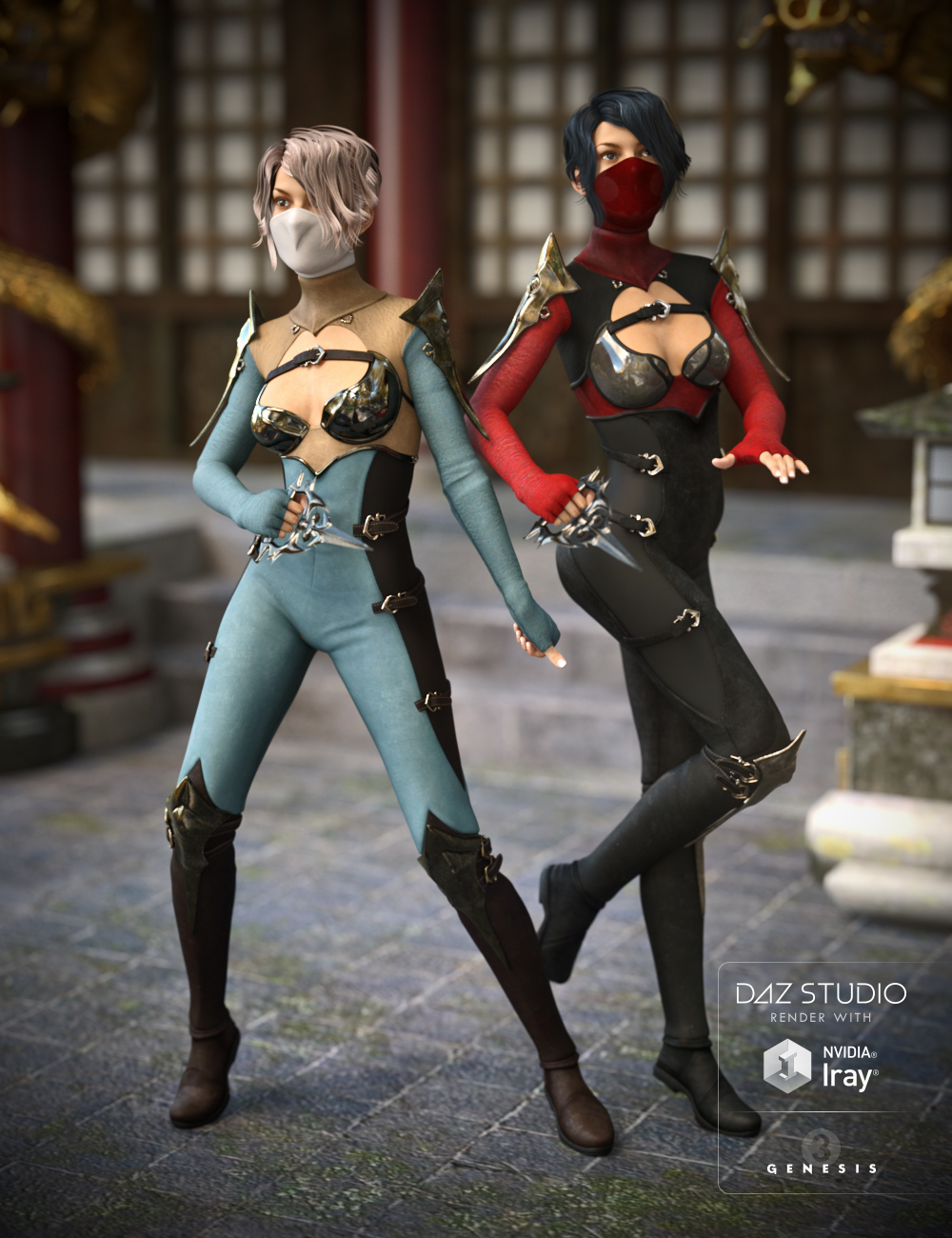 Shadow Outfit Textures by: Sarsa, 3D Models by Daz 3D