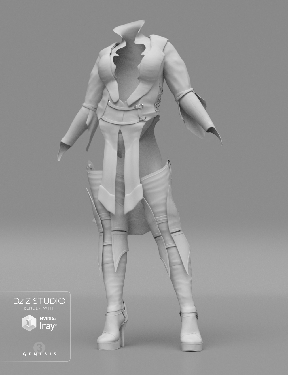 Zodiac Sorceress Outfit for Genesis 3 Female(s) by: Barbara BrundonSarsa, 3D Models by Daz 3D