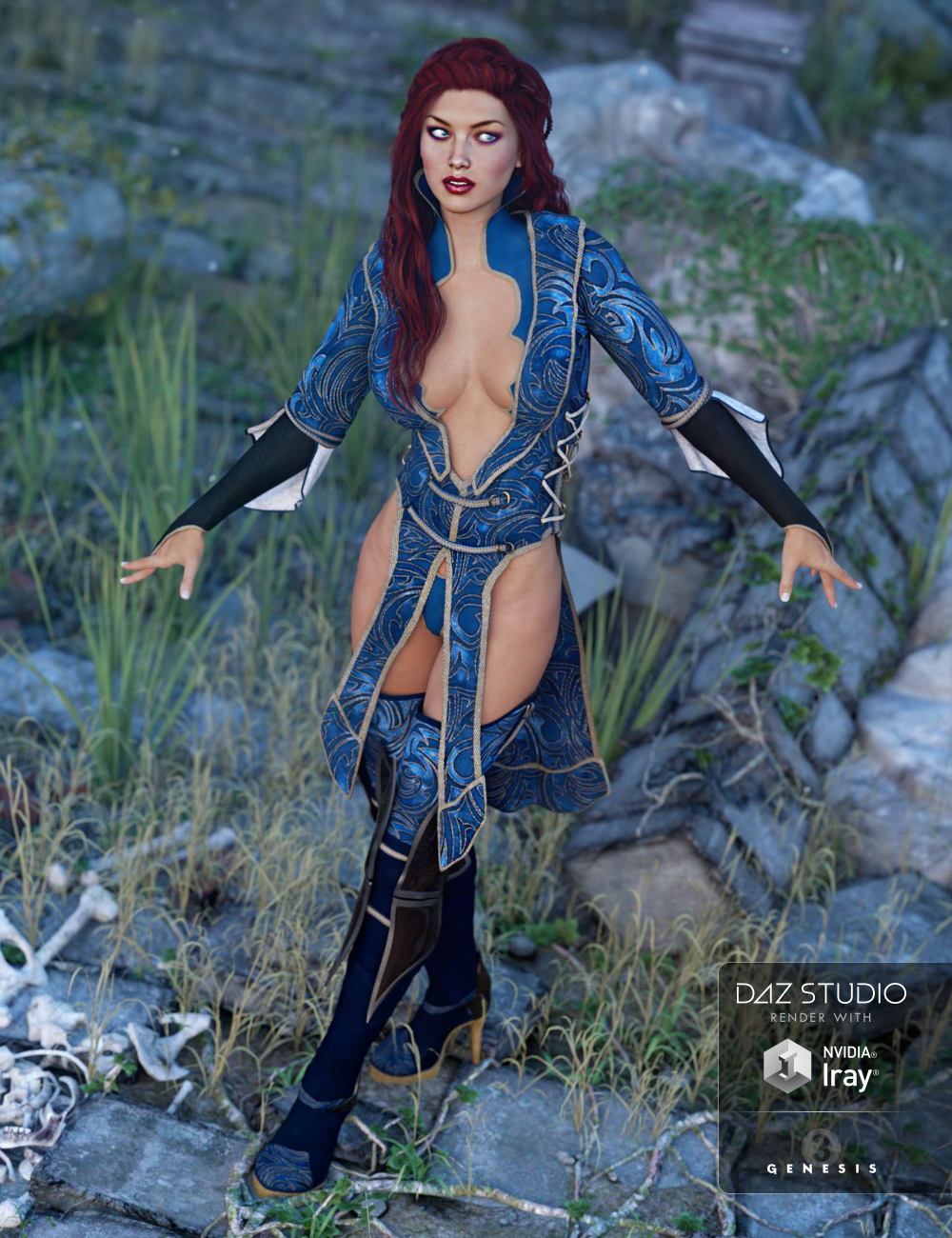Zodiac Sorceress Textures by: Sarsa, 3D Models by Daz 3D