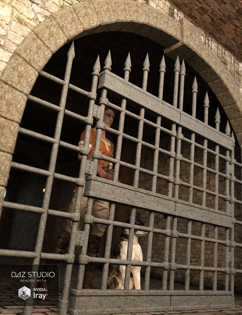 Medieval Hallway by: , 3D Models by Daz 3D