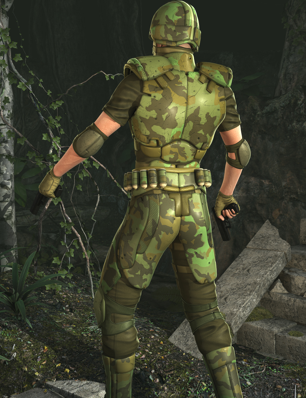 Soldier 2025 for Genesis 2 Male(s) by: Yura, 3D Models by Daz 3D