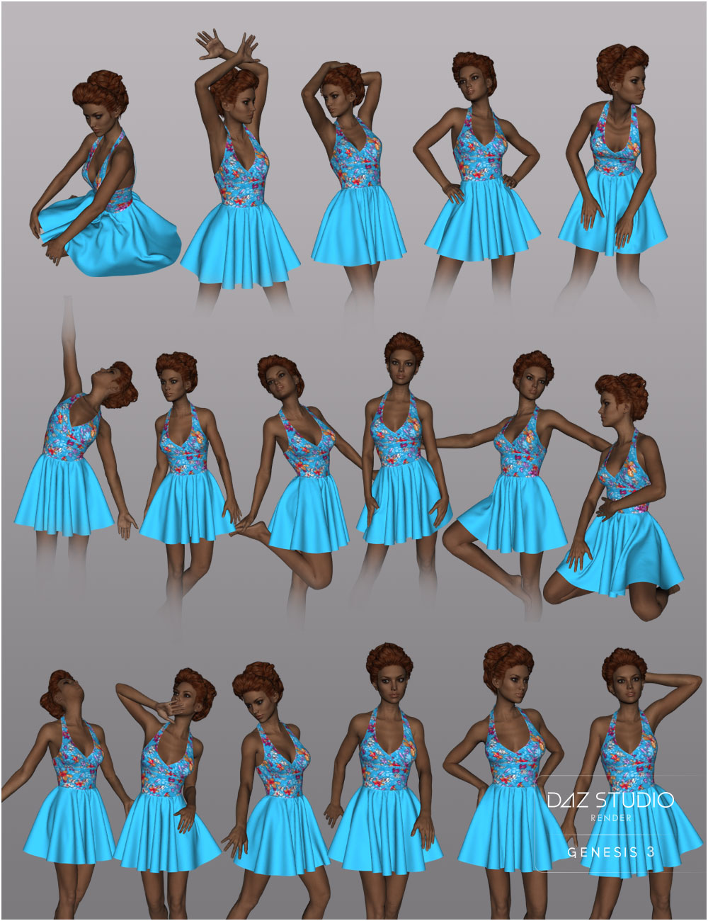 W Skirt for Genesis 3 Female(s) by: Cute3D, 3D Models by Daz 3D