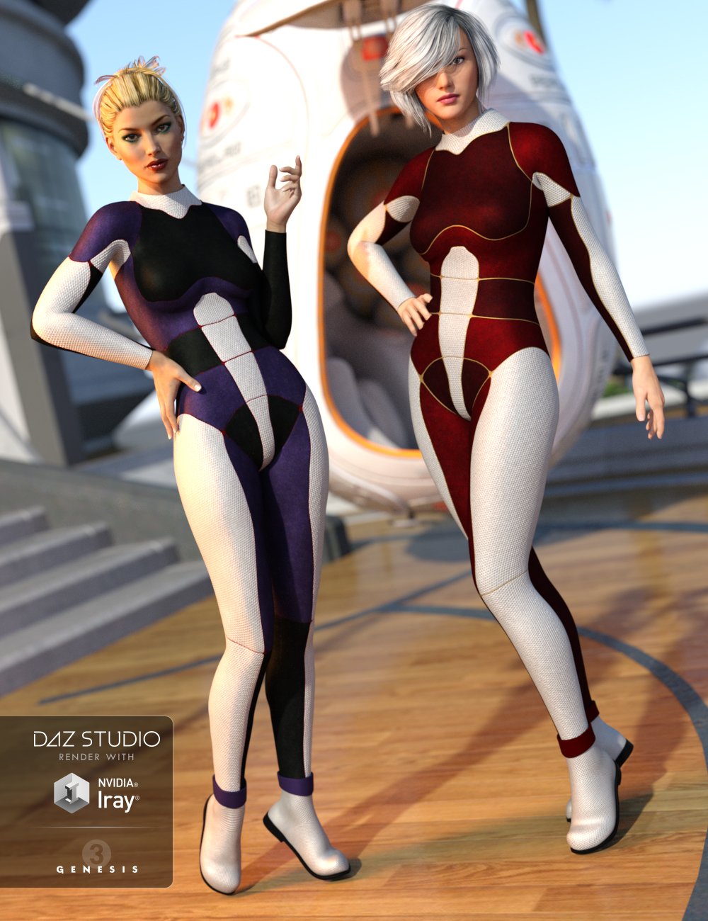 Sci-Fi Bodysuit for Genesis 3 Female(s) Sci-Fi Bodysuit for Genesis 3 Female(s) by: OziChickValandar, 3D Models by Daz 3D