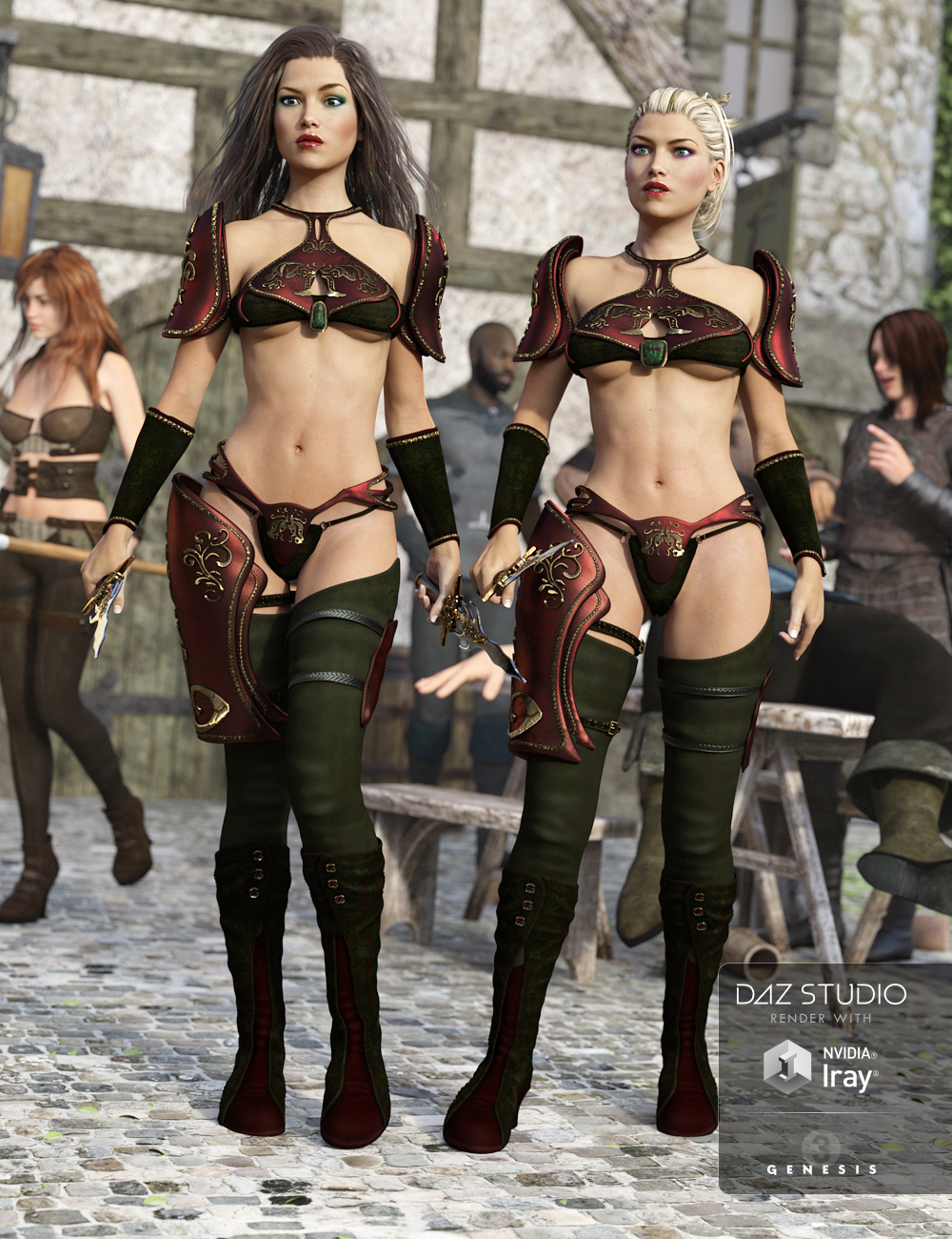 Battle Driven Outfit for Genesis 3 Female(s) by: Arien, 3D Models by Daz 3D